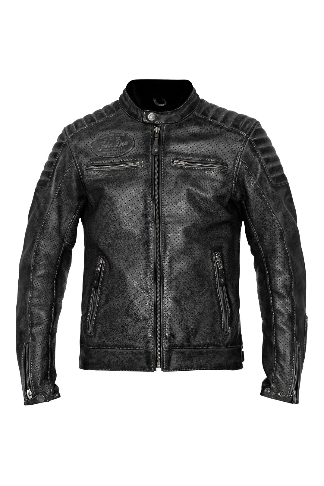 JACKET STORM LEATHER BLACK