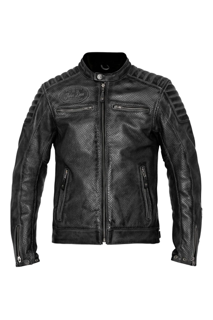JACKET STORM LEATHER BLACK