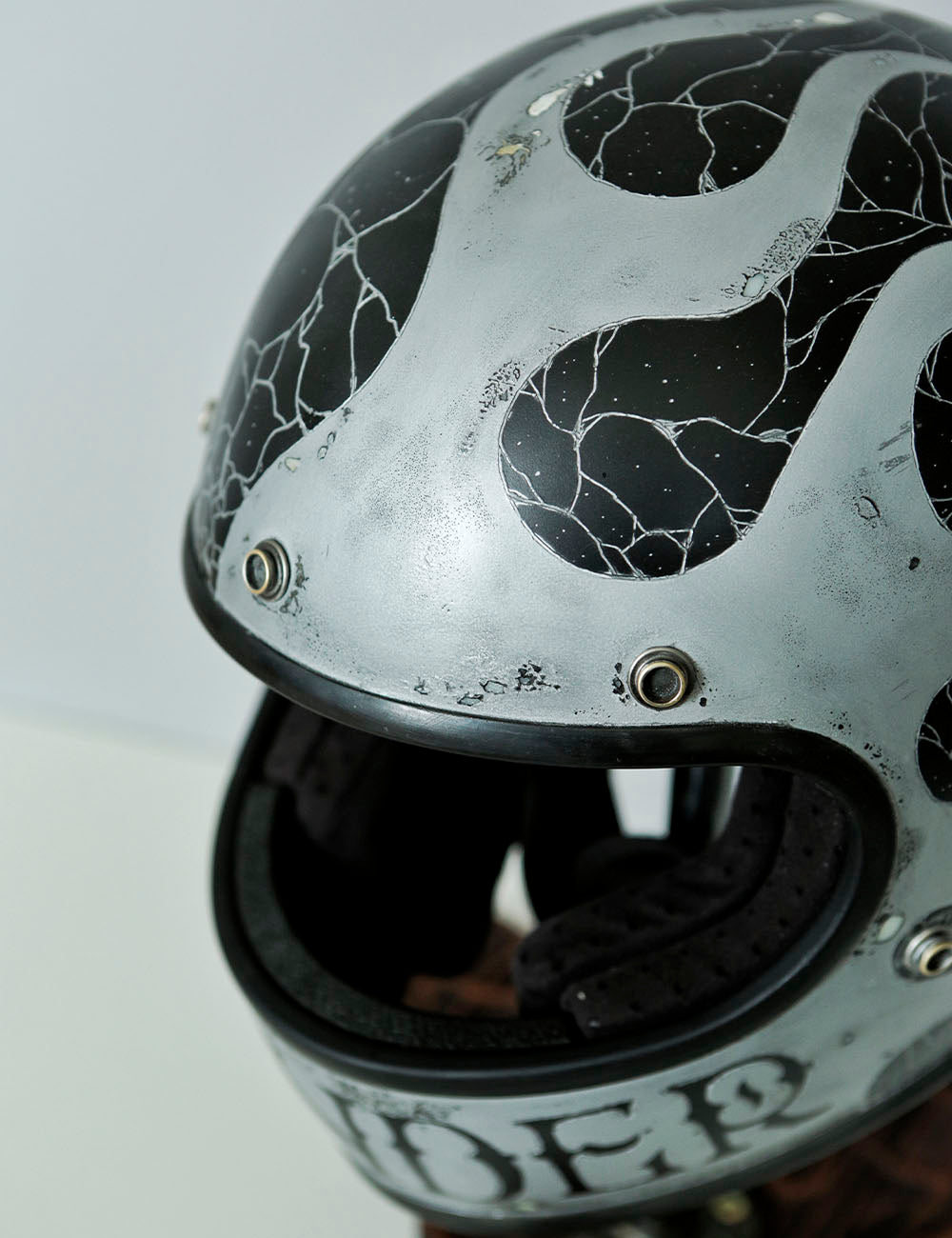 custom motorcycle helmets calgary Custom helmet THUNDER GRAY – MF Customs