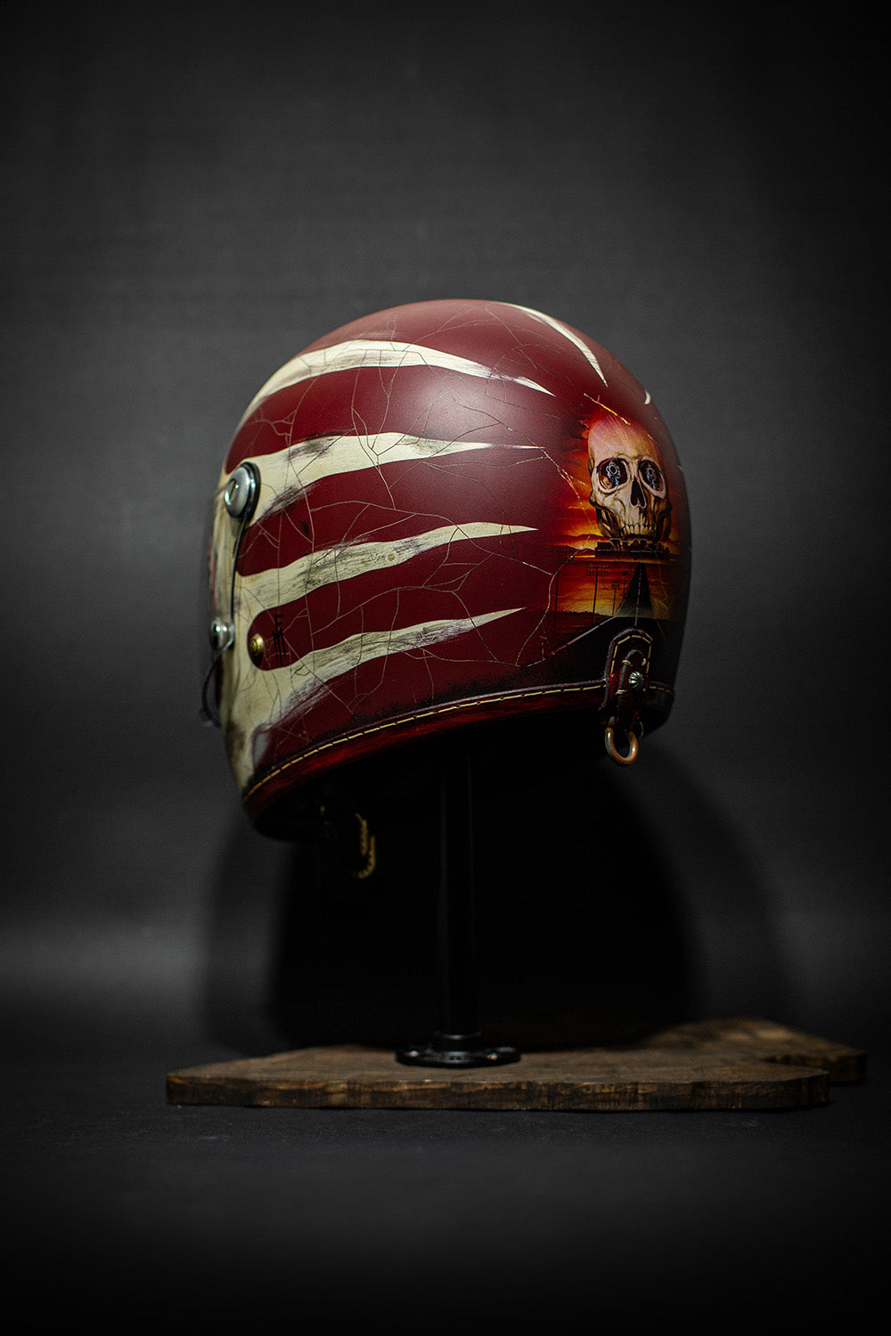 Custom helmet ROAD OF BONES Glowing Night – MF Customs