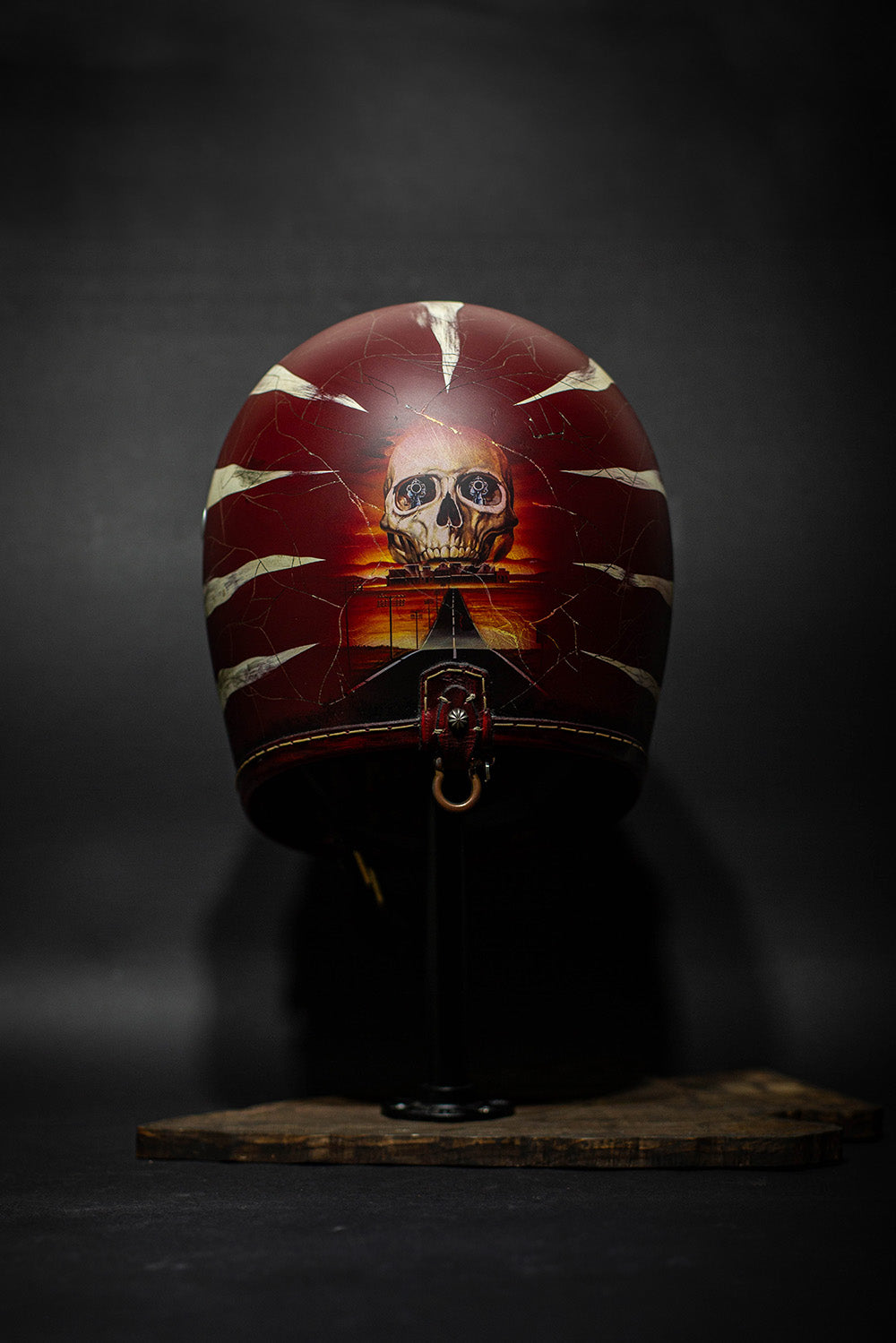 Custom helmet ROAD OF BONES Glowing Night – MF Customs