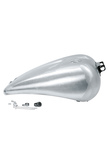 ONE PIECE 2" STRETCHED SMOOTH TOP STEEL GAS TANK FOR DYNA MODELS Single cap (style B)