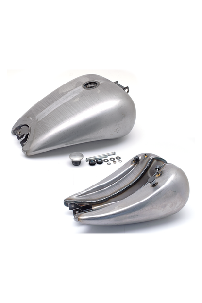 ONE PIECE 2" STRETCHED SMOOTH TOP STEEL GAS TANK FOR DYNA MODELS With paintable (style G)