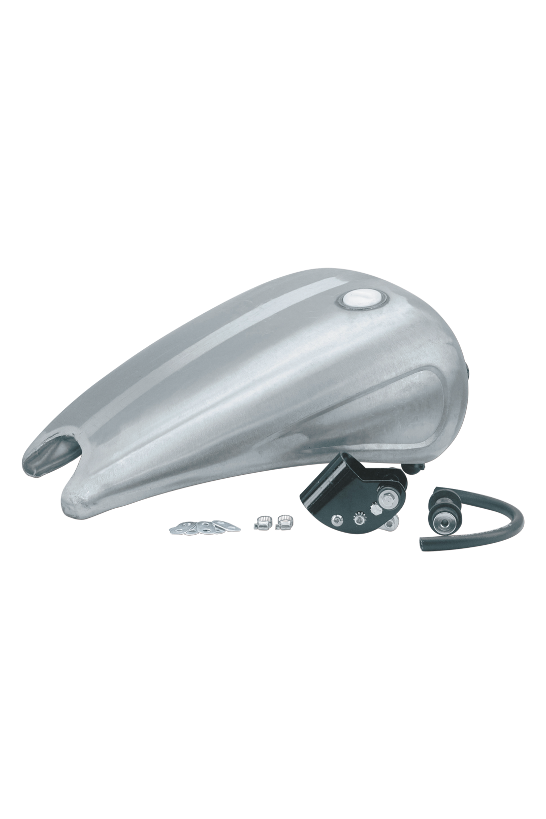 ONE PIECE 2" STRETCHED STEEL TANK WITH INDENTS FOR SPORTSTER 1995 - 2003 (style B)