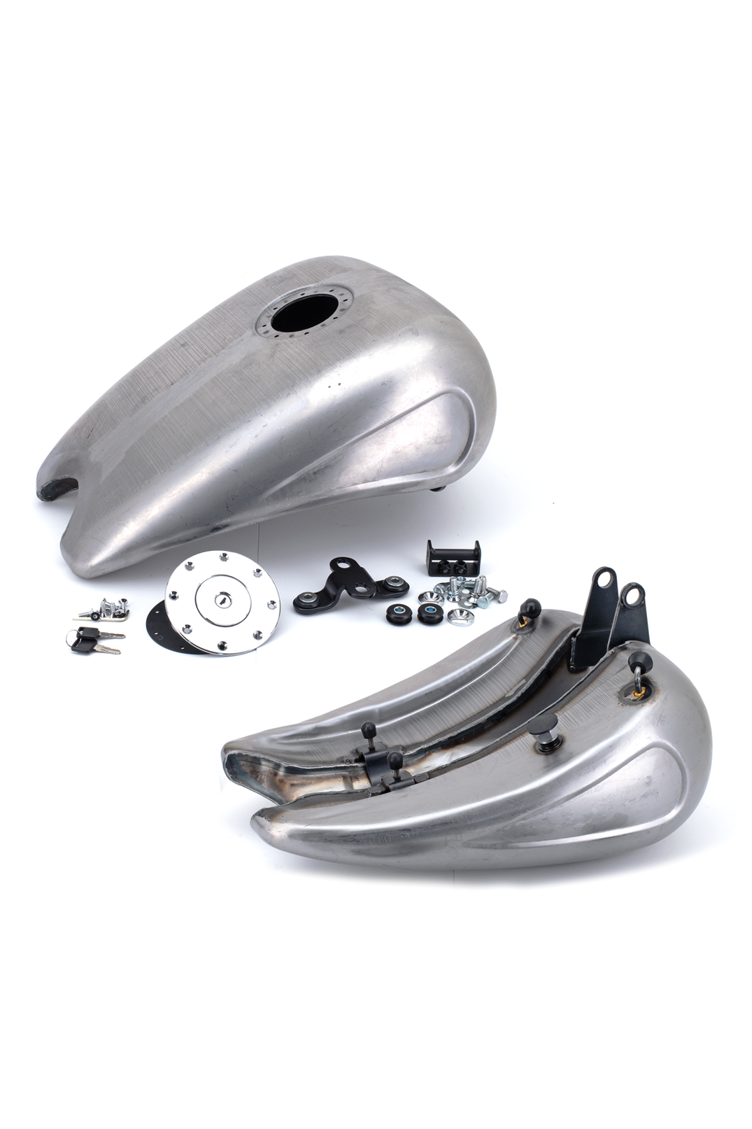 ONE PIECE 2" STRETCHED STEEL TANK WITH INDENTS (style F)