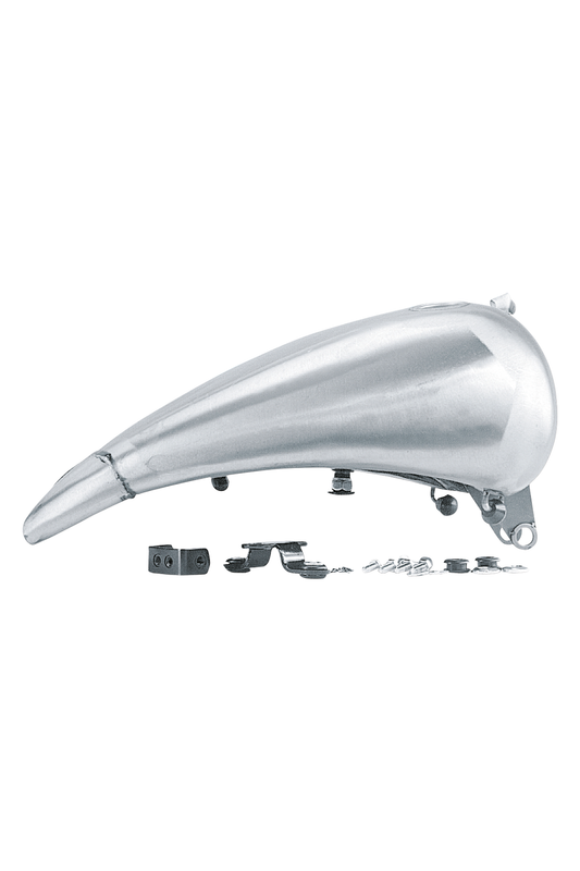 ONE PIECE 4" STRETCHED STEEL GAS TANK FOR SOFTAIL WITH DASH MOUNT (style B)