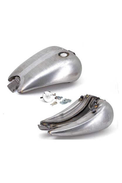 ONE PIECE STRETCHED SMOOTH TOP STEEL GAS TANK FOR FXR Single cap (style D)