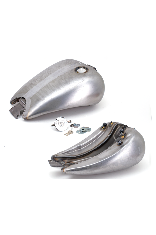 ONE PIECE STRETCHED SMOOTH TOP STEEL GAS TANK FOR FXR Single cap (style D)
