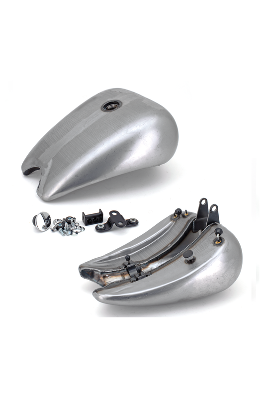ONE PIECE STRETCHED SMOOTH TOP STEEL GAS TANK FOR SOFTAIL MODELS (style G)