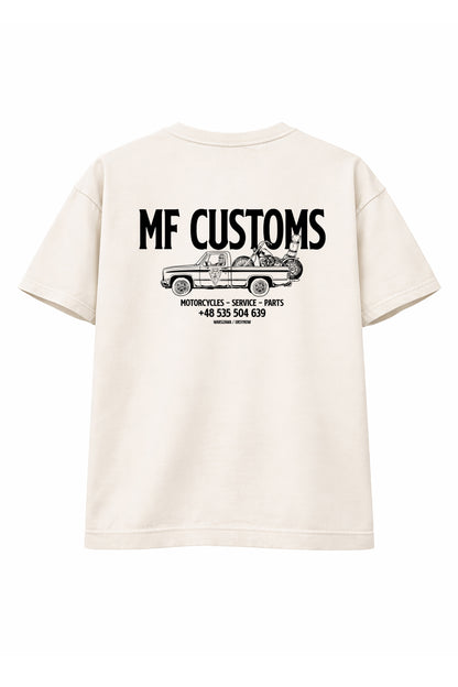 Service Cycles MF Customs T-Shirts Milk Black