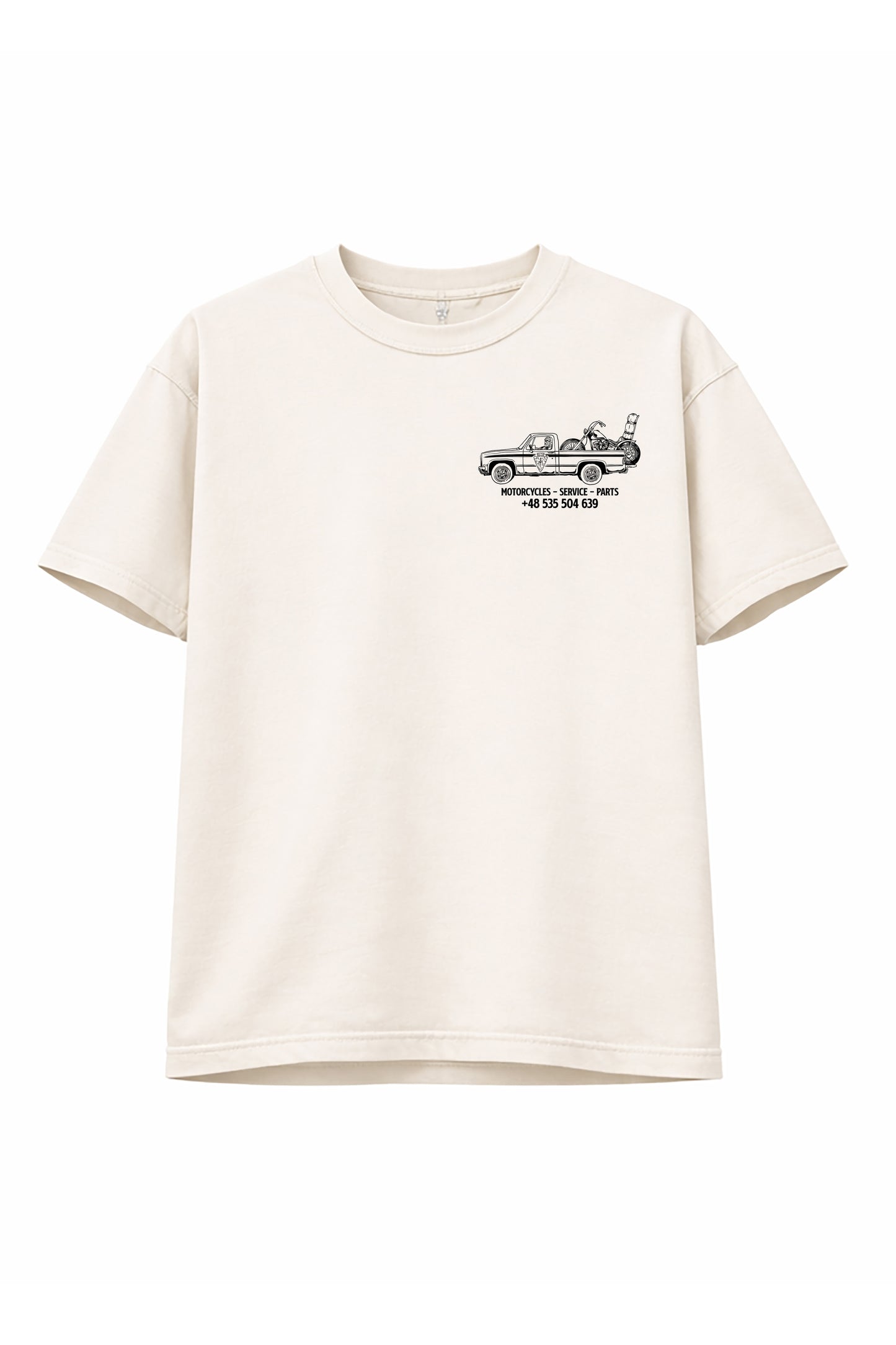 Service Cycles MF Customs T-Shirts Milk Black