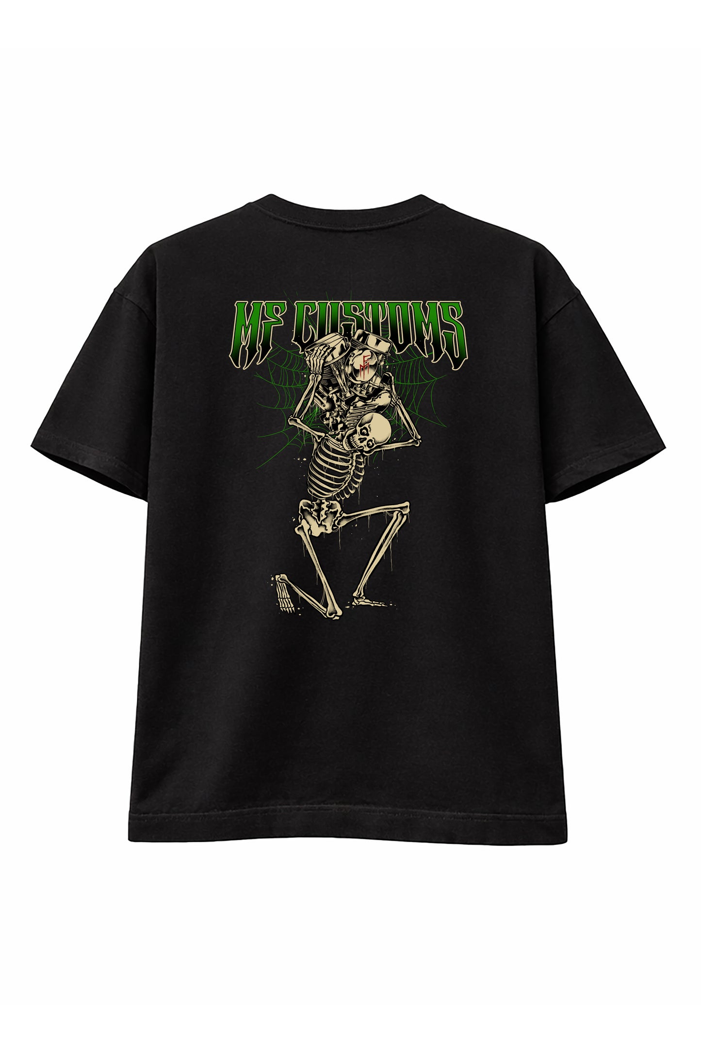 Skeleton MF Customs GREEN T-Shirts