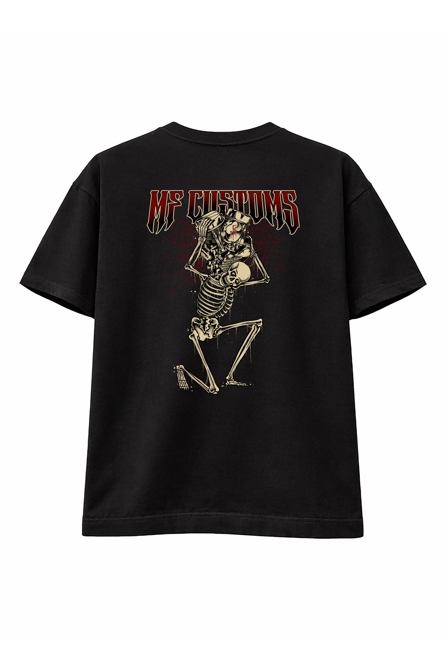 Skeleton MF Customs RED T-Shirts
