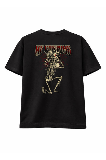 Skeleton MF Customs RED T-Shirts