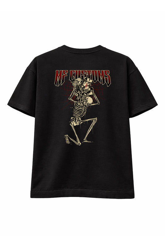 Skeleton MF Customs RED T-Shirts