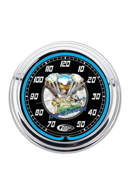 Zodiac "Knucklehead" Neon Clock