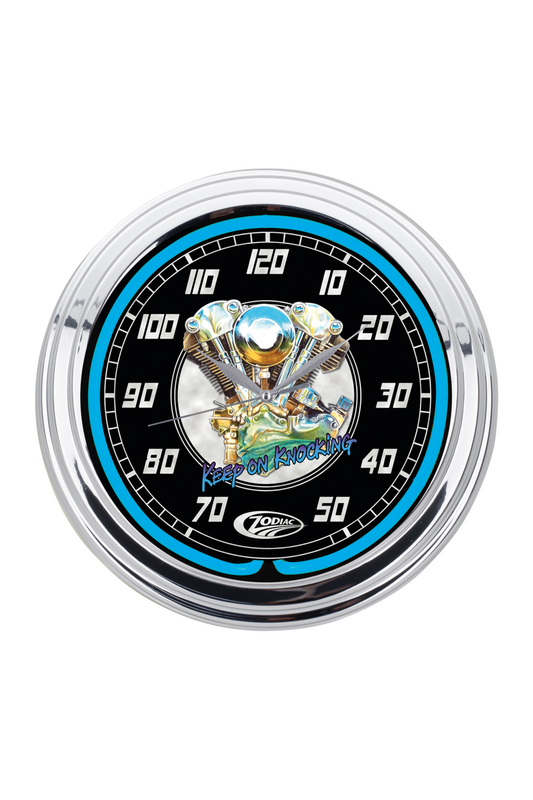 Zodiac "Knucklehead" Neon Clock