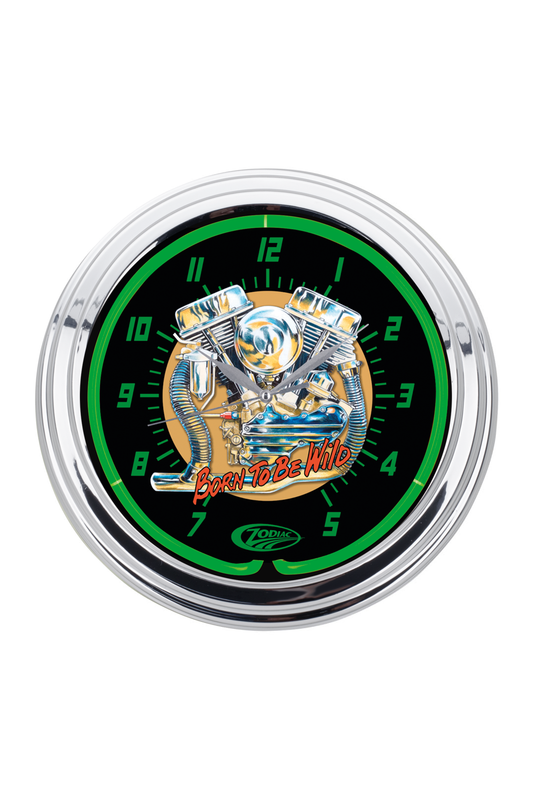 Zodiac "Panhead" Neon Clock