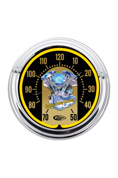 Zodiac "Shovelhead" Neon Clock