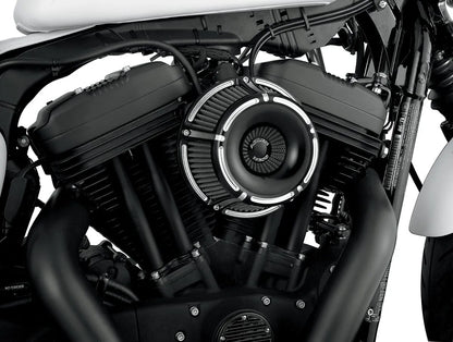 AIR CLEANER - SLOT TRACK INVERTED - XL 91-UP - BLACK