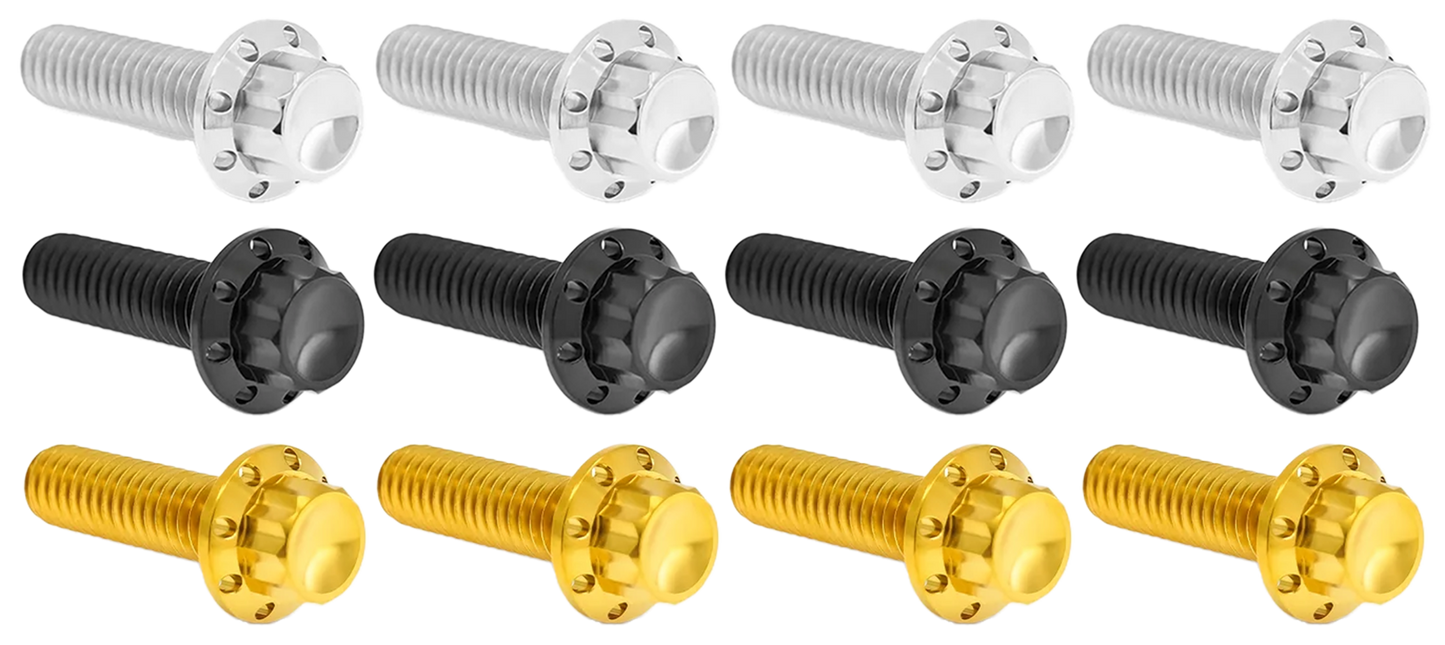 BRAKE AND PERCH TITANIUM 12-POINT BOLT KITS