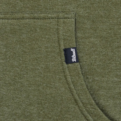 HOODIE STENCIL ZIP OLIVE