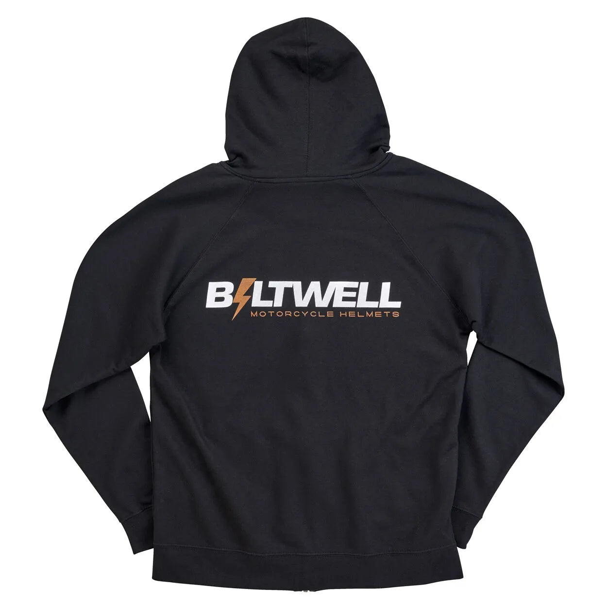 HOODIE BOLTS ZIP BLACK