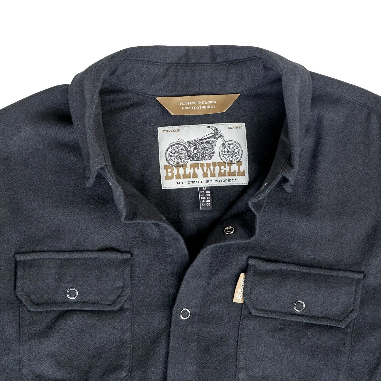 SHIRT FLANNEL HI TEST BLACK