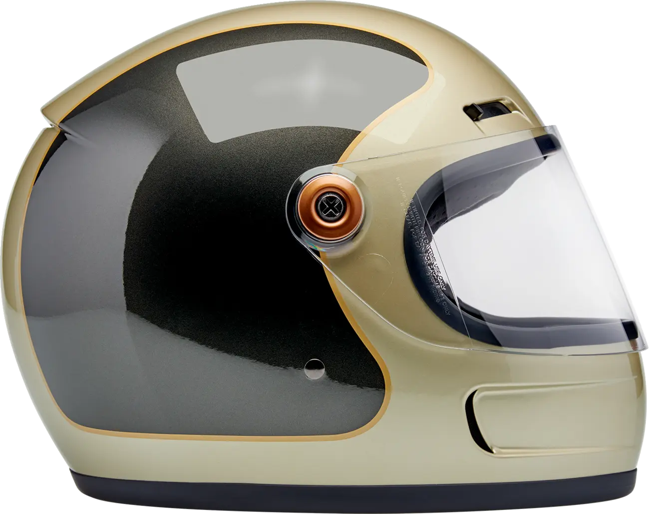 BILTWELL Gringo SV Helmet GLOSS METALLIC CHAMPAGNE/CHARCOAL TRAKR