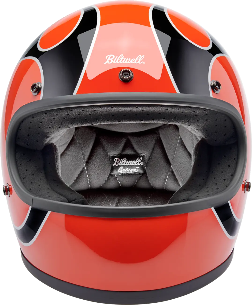 HELMET GRINGO COMPETITION ORANGE W/ FLAMES