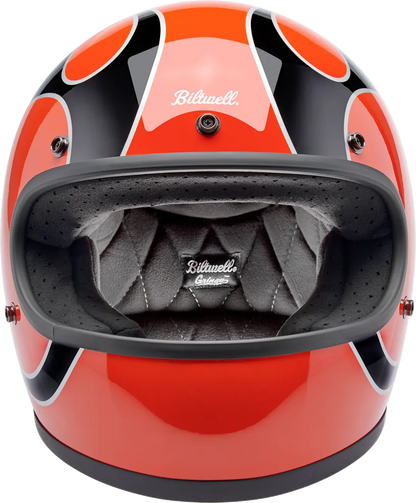HELMET GRINGO COMPETITION ORANGE W/ FLAMES