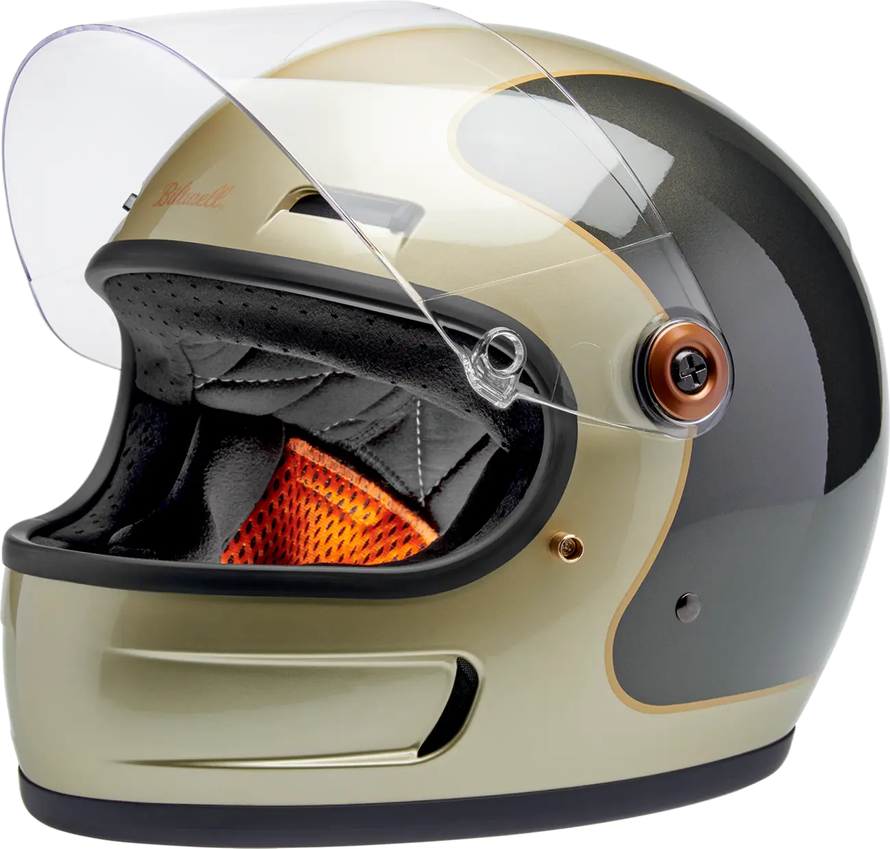 BILTWELL Gringo SV Helmet GLOSS METALLIC CHAMPAGNE/CHARCOAL TRAKR