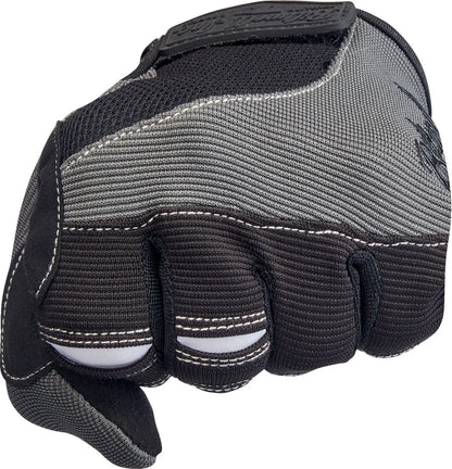GLOVES MOTO GRY/BLK