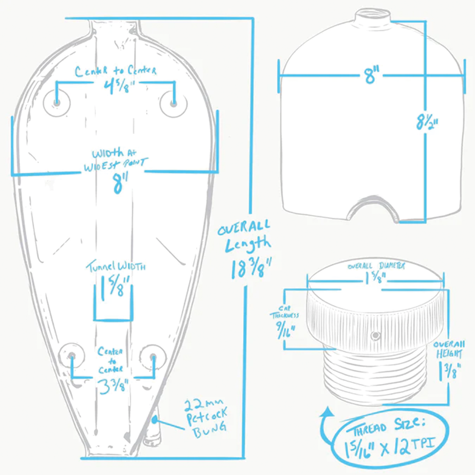 NARROW SPORTY FRISCO GAS TANK