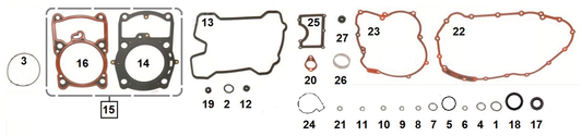 GASKETS AND SEALS FOR XG750 STREET & XG750A STREET ROD | Street