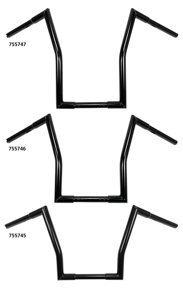 WESTLAND CUSTOMS SQUARE FAT APE HANGERS | Dyna | Softail | Touring | Trike