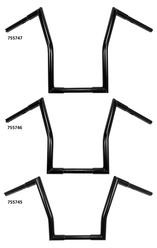 WESTLAND CUSTOMS SQUARE FAT APE HANGERS | Dyna | Softail | Touring | Trike