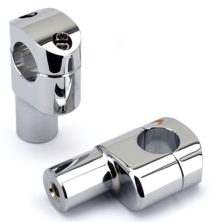 ZODIAC OFFSET RISERS FOR FAT BAR | Big Twin | Dyna | FX | FXR | Servi-Car | Softail | Sportster | Touring | Trike