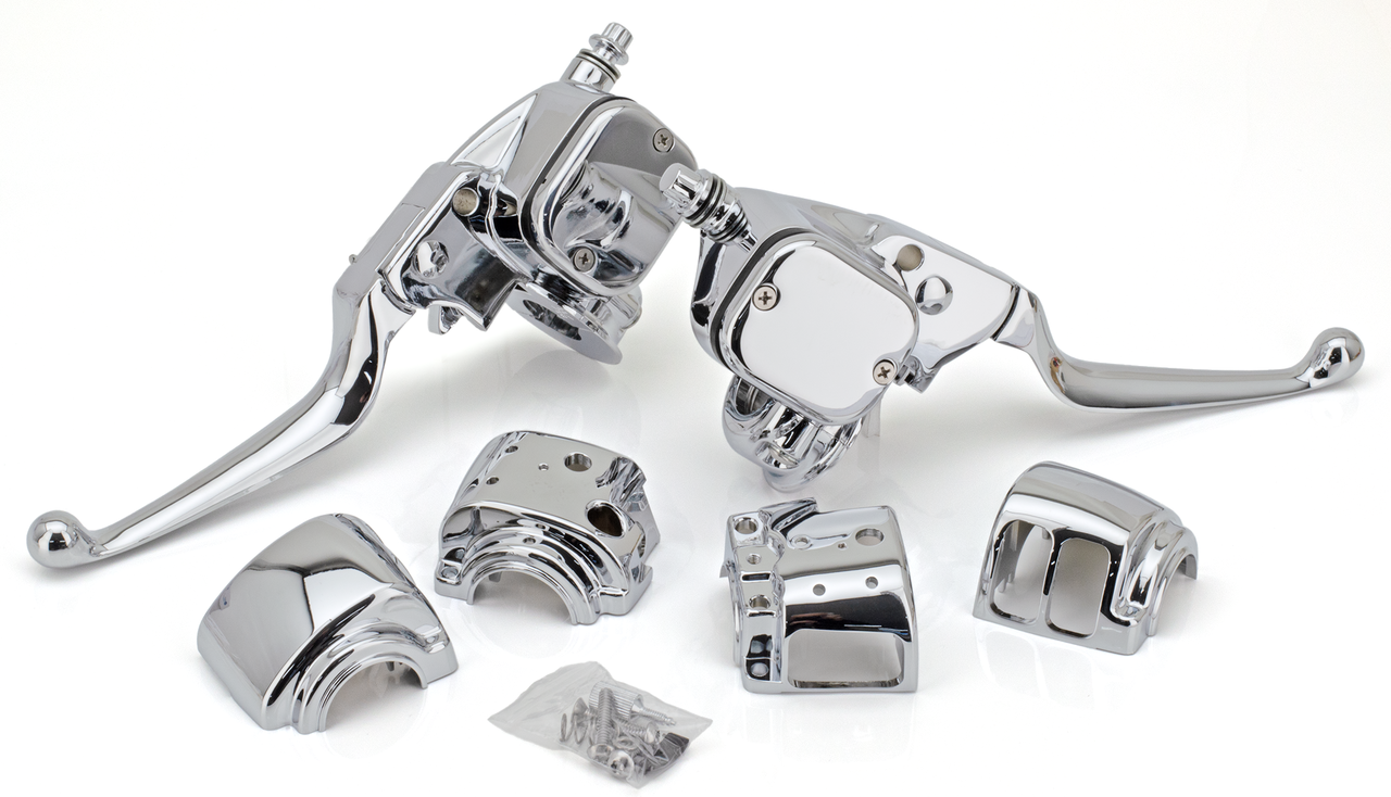 CHROME HANDLEBAR CONTROL KITS | Dyna | FXR | Softail | Sportster