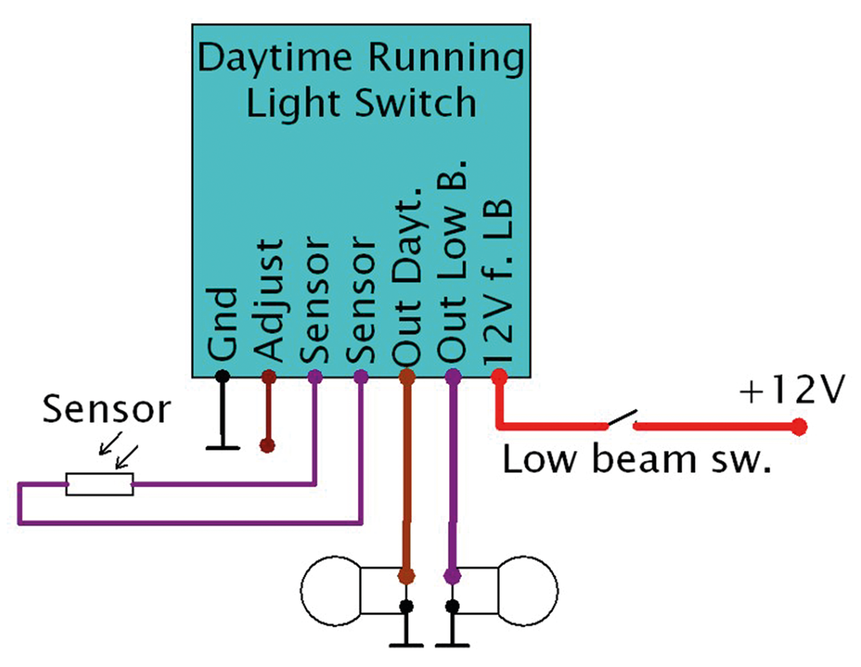 ELEKTRONIKBOX AUTOMATIC DAYTIME RUNNING LIGHT SWITCH
