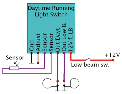 ELEKTRONIKBOX AUTOMATIC DAYTIME RUNNING LIGHT SWITCH