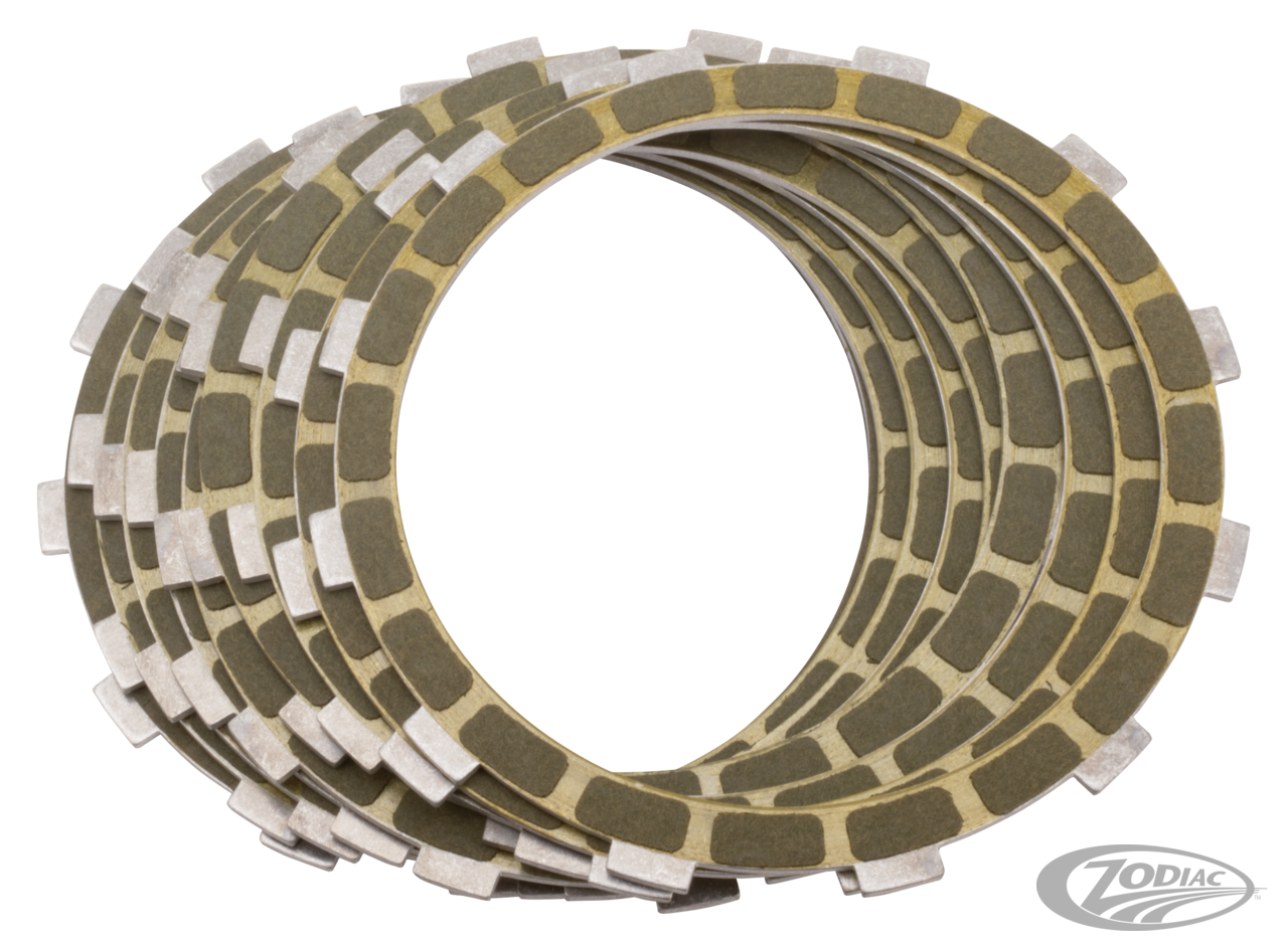 Fits Ironhead Sportster 1971-1984. Can be used in with OEM or aftermarket steel drive plates., The best clutch set-up available for these models, kit with 8 bonded friction plates and spacers (OEM 37985-71)