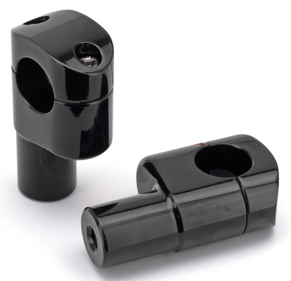 ZODIAC OFFSET RISERS FOR FAT BAR | Big Twin | Dyna | FX | FXR | Servi-Car | Softail | Sportster | Touring | Trike