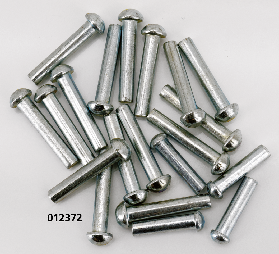RIVETS - Round head rivet, 3/16"x 1", 20-pack (OEM 8532)

OEM type rivets.