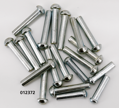 RIVETS - Round head rivet, 3/16"x 1", 20-pack (OEM 8532)

OEM type rivets.