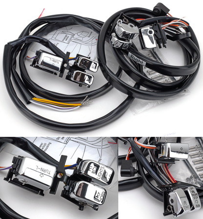 ERGONOMIC HANDLEBAR SWITCHES FOR 1996-2013 MODELS | Dyna | FXR | Softail | Touring | V-Rod