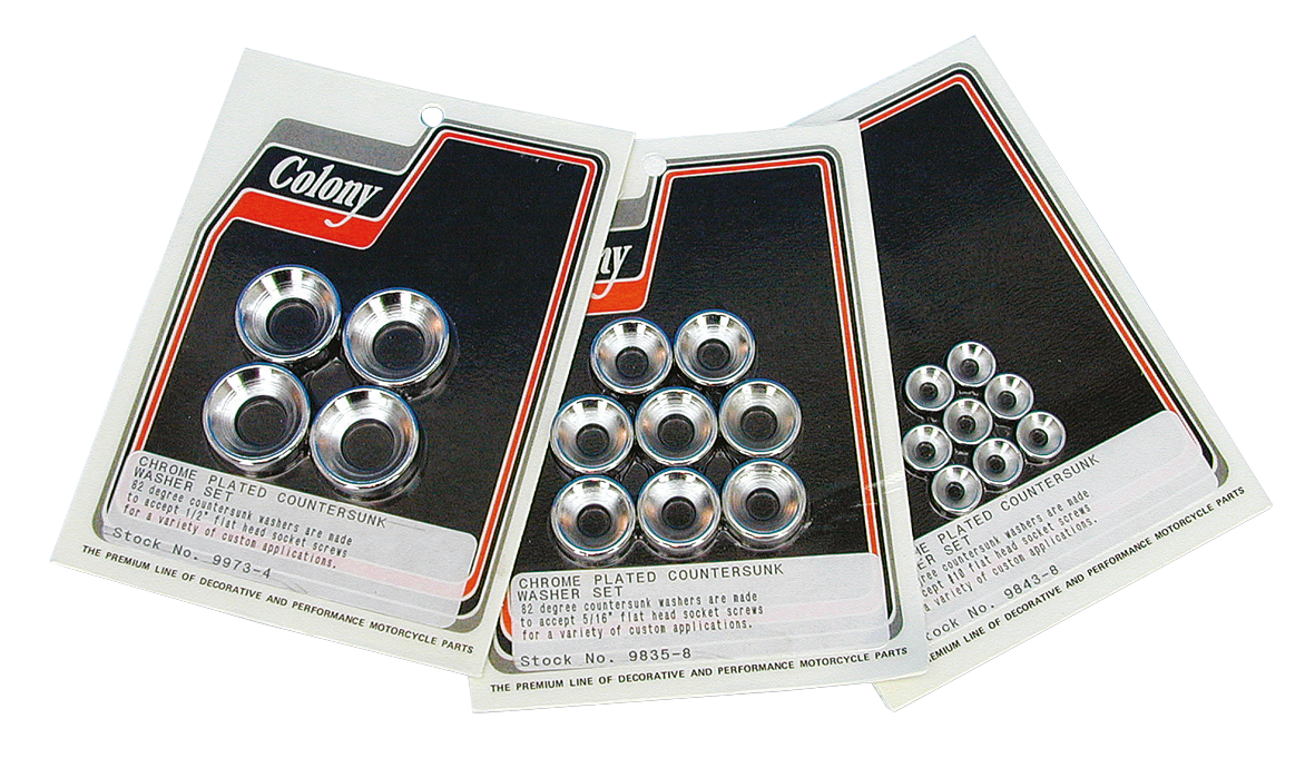 COMPANION COUNTERSUNK CHROME WASHERS