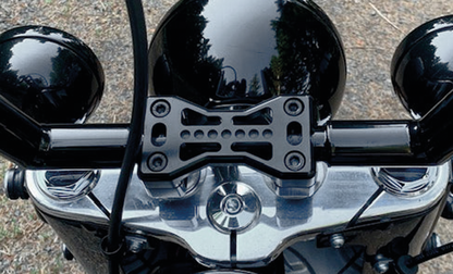 JOKER MACHINE BRIDGE CLAMP RISERS | Big Twin | Dyna | FX | FXR | Servi-Car | Softail | Sportster | Touring | Trike