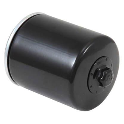 X-WEDGE OIL FILTER & OIL FILTER BRACKET - K&amp;N Black Wrench-Off Oil filter BT99-up | Dyna  |  Softail  |  Touring  |  Trike