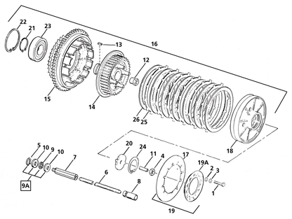CLUTCH PARTS FOR LATE 1984-1989 BIG TWIN - Barnett Heavy Duty Spring plate BT84-89 | Big Twin  |  FX  |  FXR  |  Softail  |  Touring